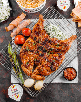 دجاج تندوري مع ارز و بطاط