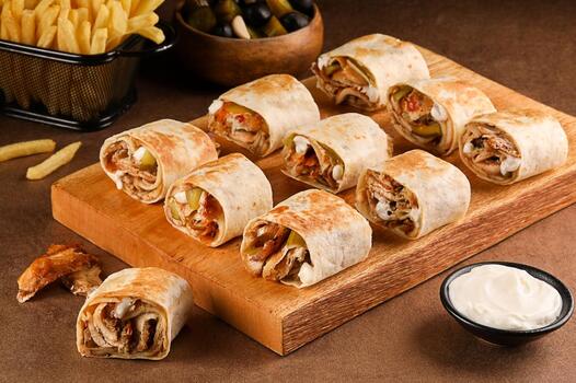 وجبة نص كيلو شاورما