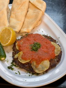 صينية كفتة مع بندورة وبطاطا